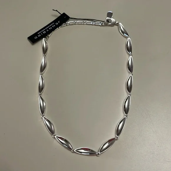 JENNY BIRD NWT Adjustable Silver Necklace - Picture 4 of 14